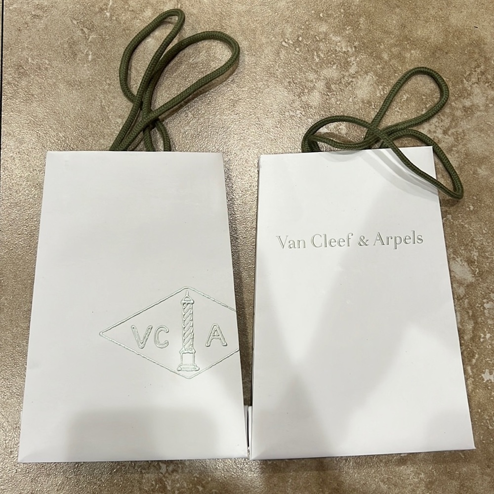 Van Cleef and Arpels authentic gift bag